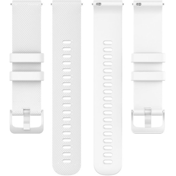 Pasek Silikonowy 18mm do Garmin Vivomove 3S / Vivoactive 4S, White