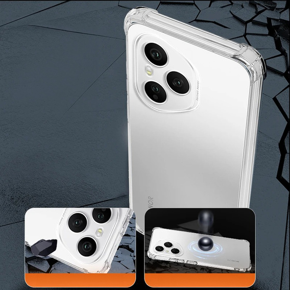 Obal na mobil pre Honor 400 Pro 5G, Dropproof, priehľadné