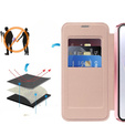 Klapkové puzdro pre Samsung Galaxy A56, RFID Wallet MagSafe CamShield, ružové