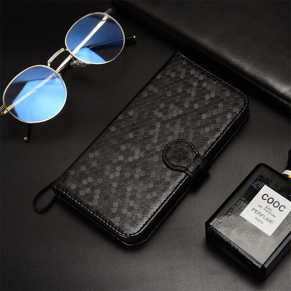 Flipové puzdro pre ASUS ROG Phone 8 Pro, Wallet Rhombus, čierne