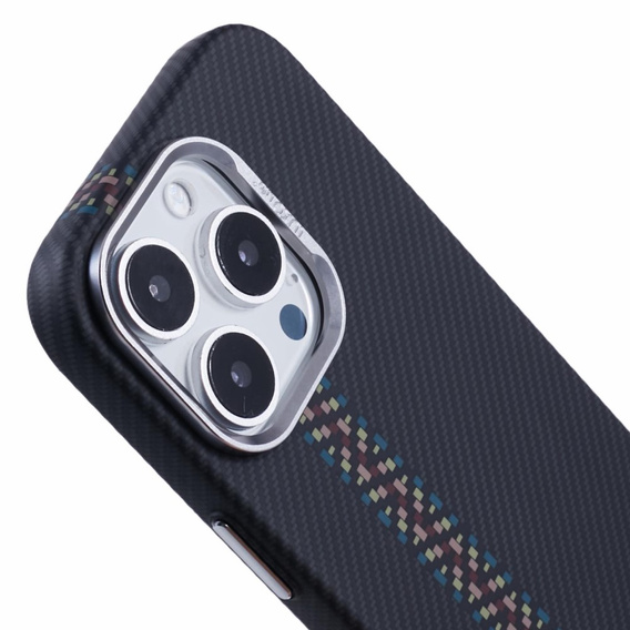 Puzdro pre iPhone 15 Pro Max, Carbon Fiber MagSafe, čierne