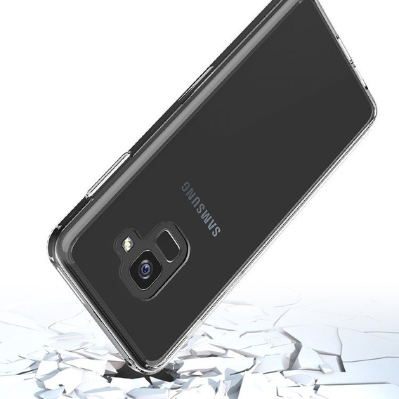 Obal na mobil pre Samsung Galaxy A8 2018, Fusion Hybrid, priehľadné