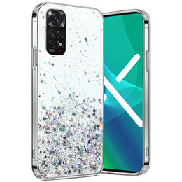 Obal na mobil pre Xiaomi Redmi Note 11/11S, Glittery, priehľadné
