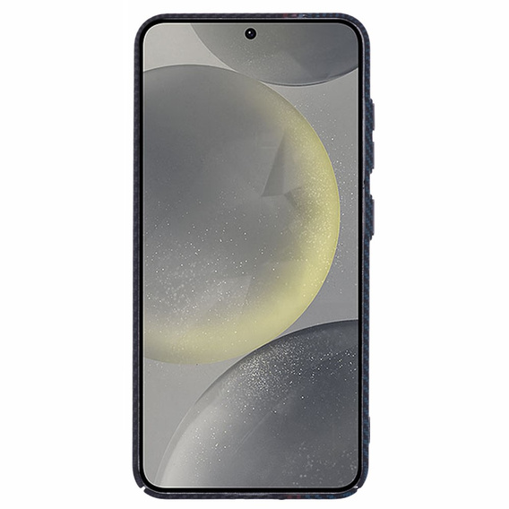 Puzdro pre Samsung S25+ Plus, Carbon Fiber MagSafe, čierna / modrá