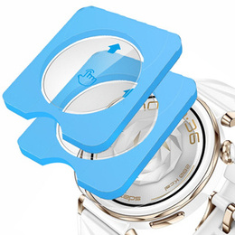 2x ERBORD tvrdené sklo pre Huawei Watch GT 5 Pro 42mm, s montážnym rámom