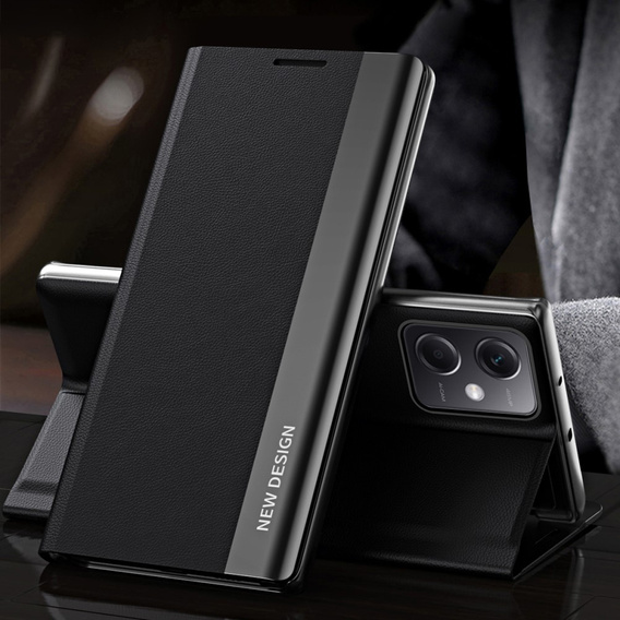 Klapkové puzdro pre Xiaomi Poco X5 Pro 5G / Redmi Note 12 Pro, Side Magnetic, čierne