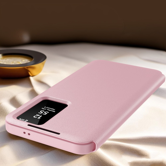 Flipové puzdro pre Samsung Galaxy S25+ Plus, Smart View Wallet, ružové