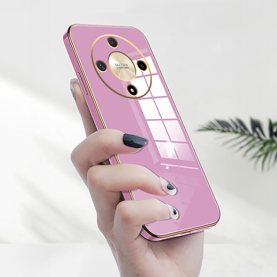 Puzdro pre Honor Magic 6 Lite 5G, Glamour CamShield, fialové