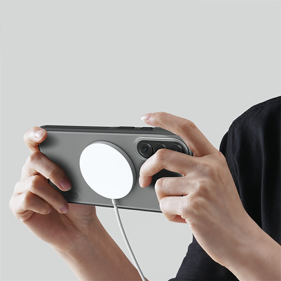 NILLKIN Frosted Shield Pro MagSafe puzdro pre Samsung Galaxy A57 5G, priehľadné/čierne