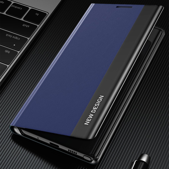 Klapkové puzdro pre Xiaomi 12 / 12X, Side Magnetic, tmavomodré