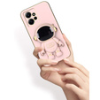 Obal na mobil pre Xiaomi Redmi Note 12 4G, Astronaut, ružové rose gold