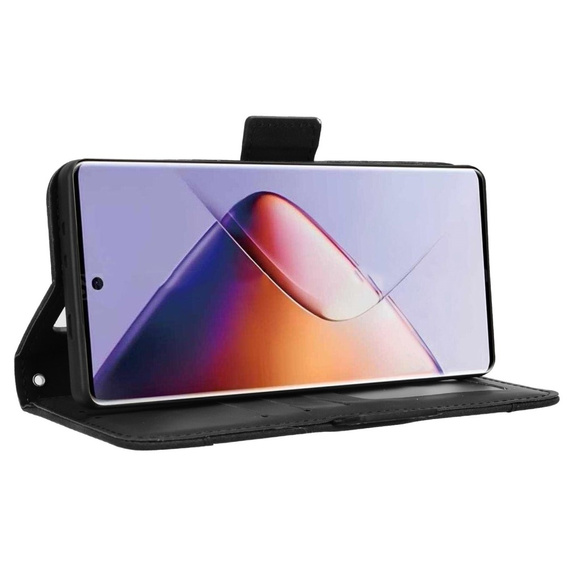 Klapkové puzdro pre Infinix Note 40 Pro Plus, Card Slot, čierne