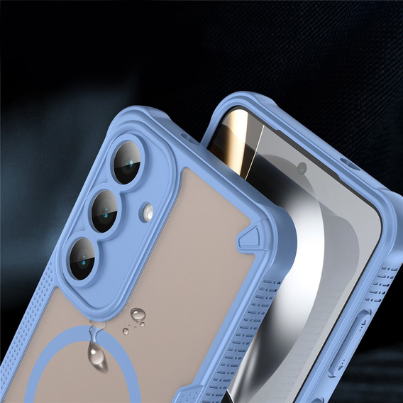 Pancierované puzdro pre Samsung Galaxy S25 FE, pre MagSafe, matné čierne