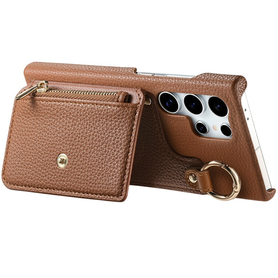 Puzdro pre Samsung Galaxy S25 Ultra, GKK Leather, čierne