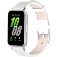 Kožený remienok pre Samsung Galaxy Fit 3, biely