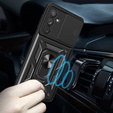 Obal na mobil pre Samsung Galaxy A54 5G, CamShield Slide, čierne