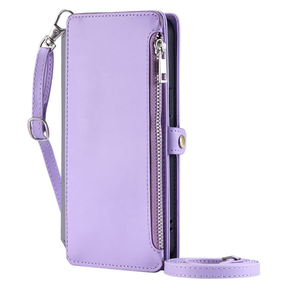 Klapkové puzdro pre Xiaomi Redmi 14C / Xiaomi Poco C75, Wallet Zipper Pocket, fialové