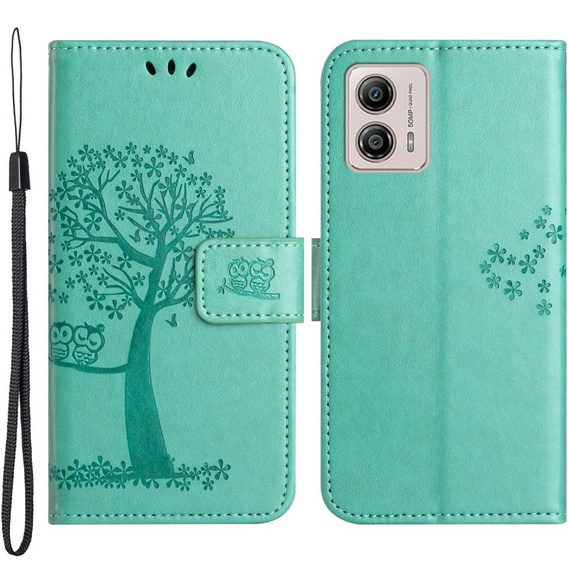 Klapkové puzdro pre Motorola Moto G53 / G23 / G13, tree, zelený