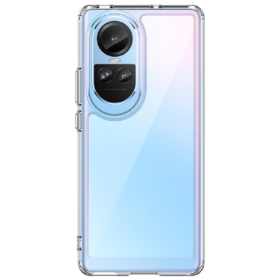 Obal na mobil pre Oppo Reno 10 / 10 Pro, Fusion Hybrid, priehľadné