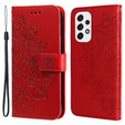 Klapkové puzdro pre Samsung Galaxy A53 5G, Mandala Flower, červené