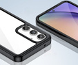 Obal na mobil pre Samsung Galaxy A55 5G, Fusion Hybrid, transparentné / čierne
