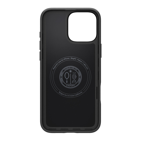 Puzdro Spigen pre iPhone 16 Pro Max, Thin Fit Mag, čierne + tvrdené sklo 9H