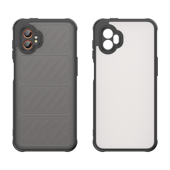 Obal na mobil pre Samsung Galaxy Xcover 7 Pro, Fusion Hybrid, transparentné / čierne