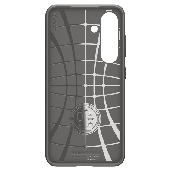 Puzdro Spigen pre Samsung Galaxy S25, Liquid Air, čierne + tvrdené sklo 9H