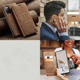 CASEME puzdro pre Samsung Galaxy S20 FE, Leather Wallet Case, hnedé