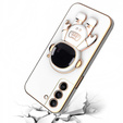 Obal na mobil pre Samsung Galaxy S21 FE, Astronaut, biele