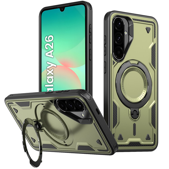 Puzdro pre Samsung Galaxy A26, Military MagSafe, zelený