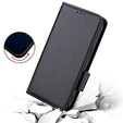 Klapkové puzdro pre Xiaomi Redmi Note 12 5G / POCO X5 5G, Wallet Litchi Magnet, čierne