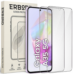 2x tvrdené sklo ERBORD 9H Hard Glass na displeji pre Samsung Galaxy A35 5G