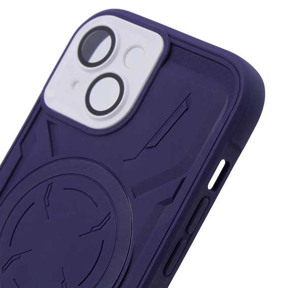 Puzdro pre iPhone 15 Plus, ERBORD Armor Mag, fialové