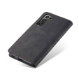 CASEME puzdro pre Samsung Galaxy S22+ Plus 5G, Leather Wallet Case, čierne
