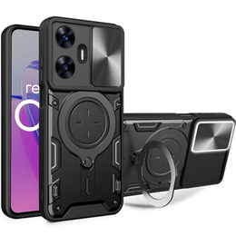 Pancierované puzdro pre Realme C55, CamShield Slide, čierne