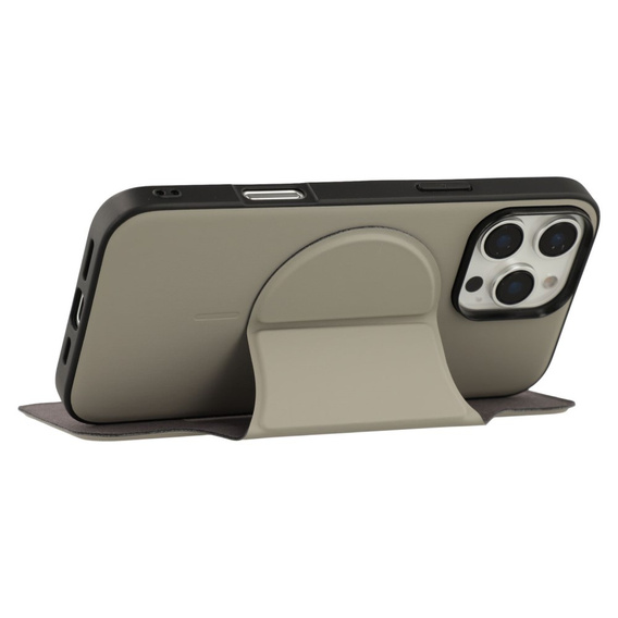 Puzdro X-LEVEL pre iPhone 16 Pro Max, Magnetic Card Holder, sivé