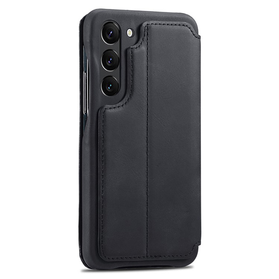 Klapkové puzdro pre Samsung Galaxy S23, ERBORD Retro, čierne