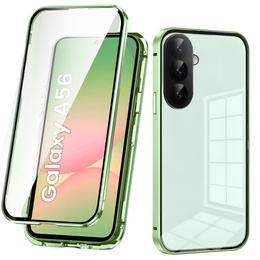 Puzdro pre Samsung Galaxy A56, Magnetic Dual Glass, zelený