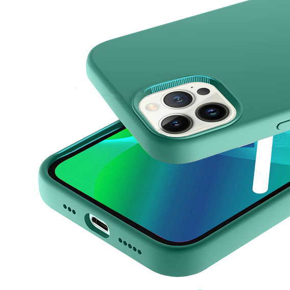 Obal na mobil pre iPhone 14 Plus, Silicone Lite, zelený