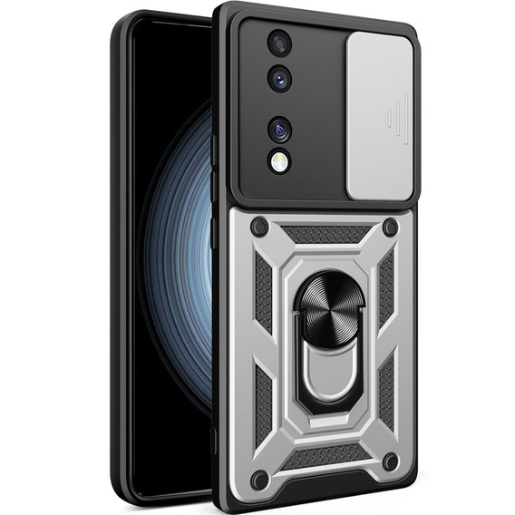 Obal na mobil pre Honor 70 5G, CamShield Slide, strieborné