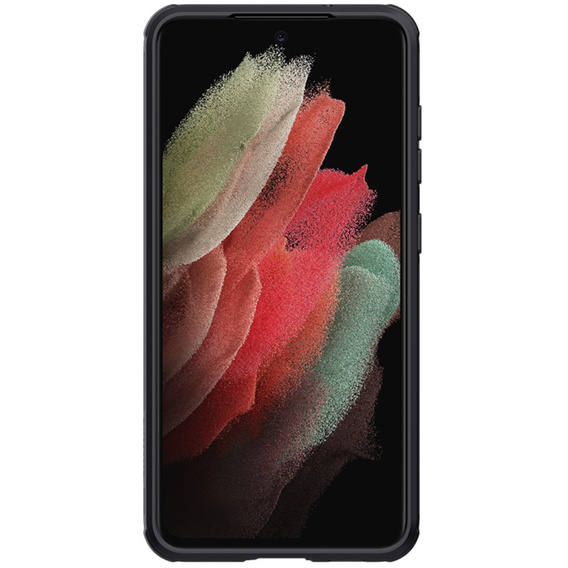 Puzdro pre Samsung Galaxy S21 FE, pancierované Nillkin, CamShield Pro, čierne