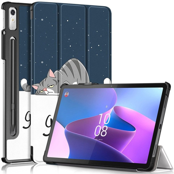 Puzdro pre Lenovo Tab P11 Pro Gen 2 TB132FU TB132XU 11.2", s chlopňou, sleeping cat