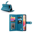 Klapkové puzdro pre Samsung Galaxy A56 5G, Wallet Zipper Pocket, modré