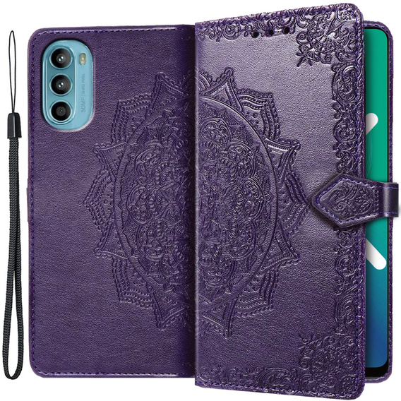 Klapkové puzdro pre Motorola Moto G52 / G82 5G, Mandala, fialové