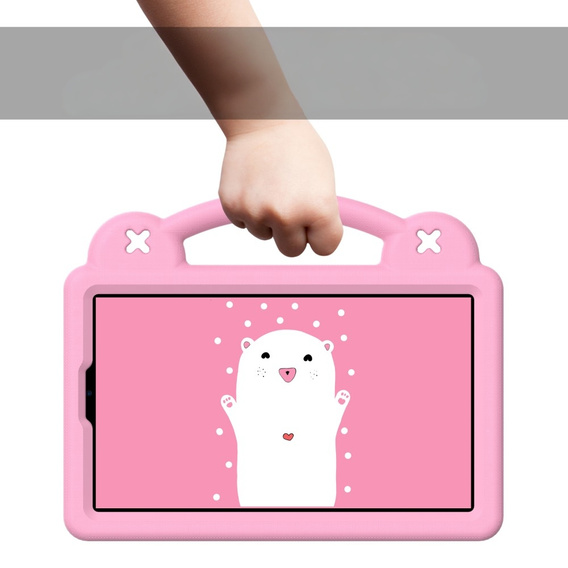 Detské puzdro pre Samsung Galaxy Tab A9, Cute Patterns, so stojanom, ružové
