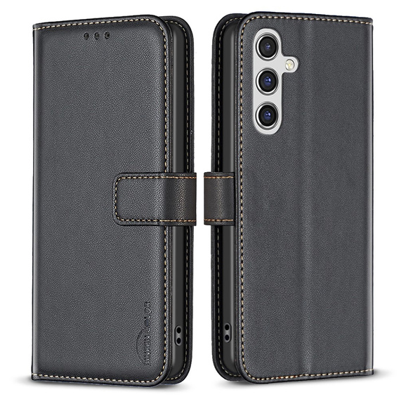 Klapkové puzdro pre Samsung Galaxy A35 5G, BINFEN Wallet, čierne
