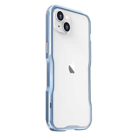 Puzdro LUPHIE pre iPhone 14, Armor Bumper, modré