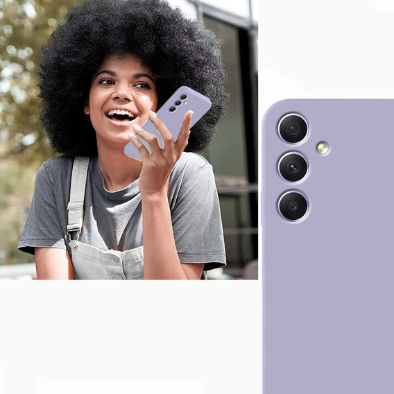 Obal na mobil pre Samsung Galaxy A54 5G, Silicone Lite, fialové