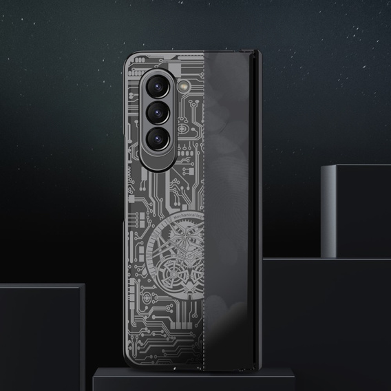 Puzdro pre Samsung Galaxy Z Fold 5 5G, Mechanical Legend, čierne